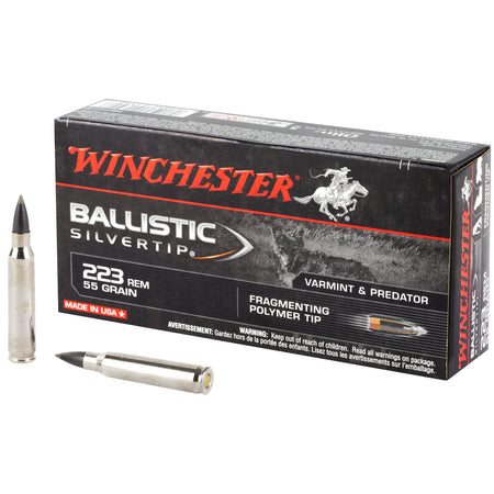 Winchester .223 Remington Ballistic Silvertip 55gr PolyTip Ammo
