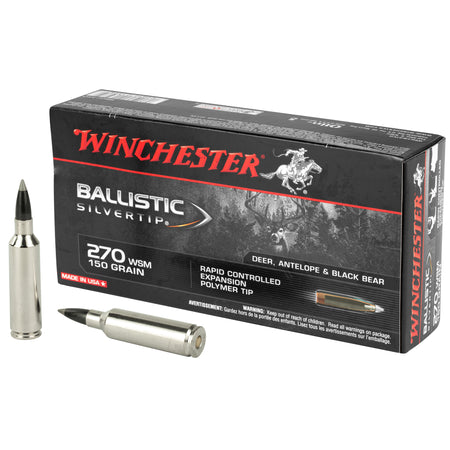 Winchester .270 WSM Ballistic Silvertip 150gr PolyTip Ammo