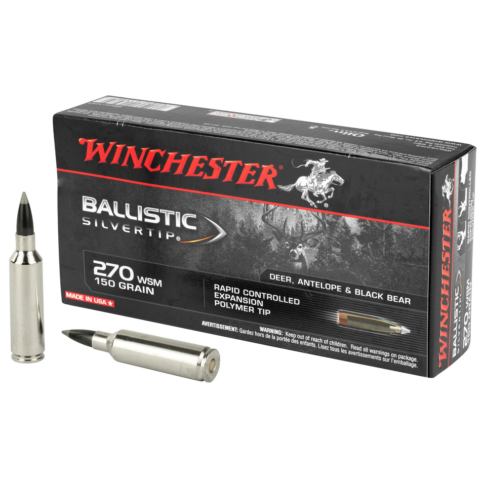 Winchester .270 WSM Ballistic Silvertip 150gr PolyTip Ammo