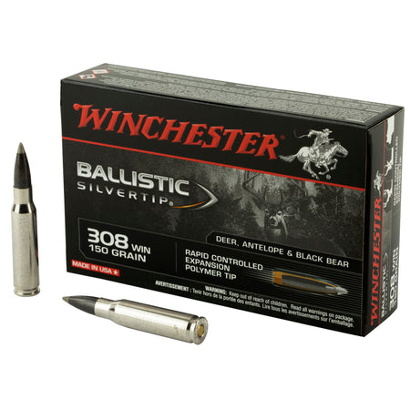 Winchester .308 Win / 7.62x51mm Ballistic Silvertip 150gr PolyTip Ammo