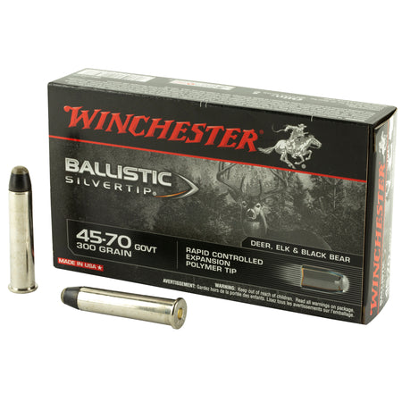 Winchester .45-70 Government Ballistic Silvertip 300gr PolyTip Ammo