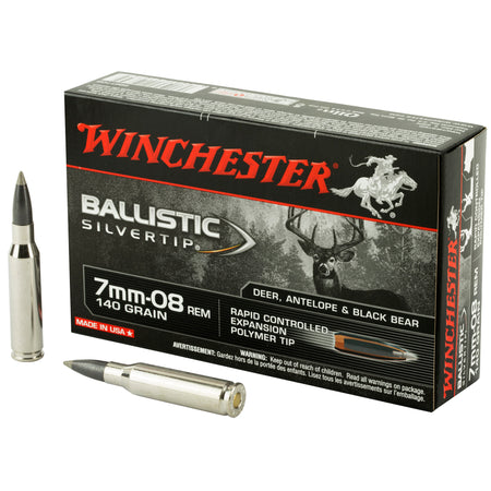 Winchester 7mm-08 Remington Ballistic Silvertip 140gr Polymer Tip Ammo