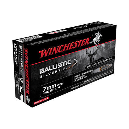 Winchester 7mm WSM Ballistic Silvertip 140gr PolyTip Ammo