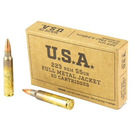 Winchester .223 Remington 55gr FMJ Ammo