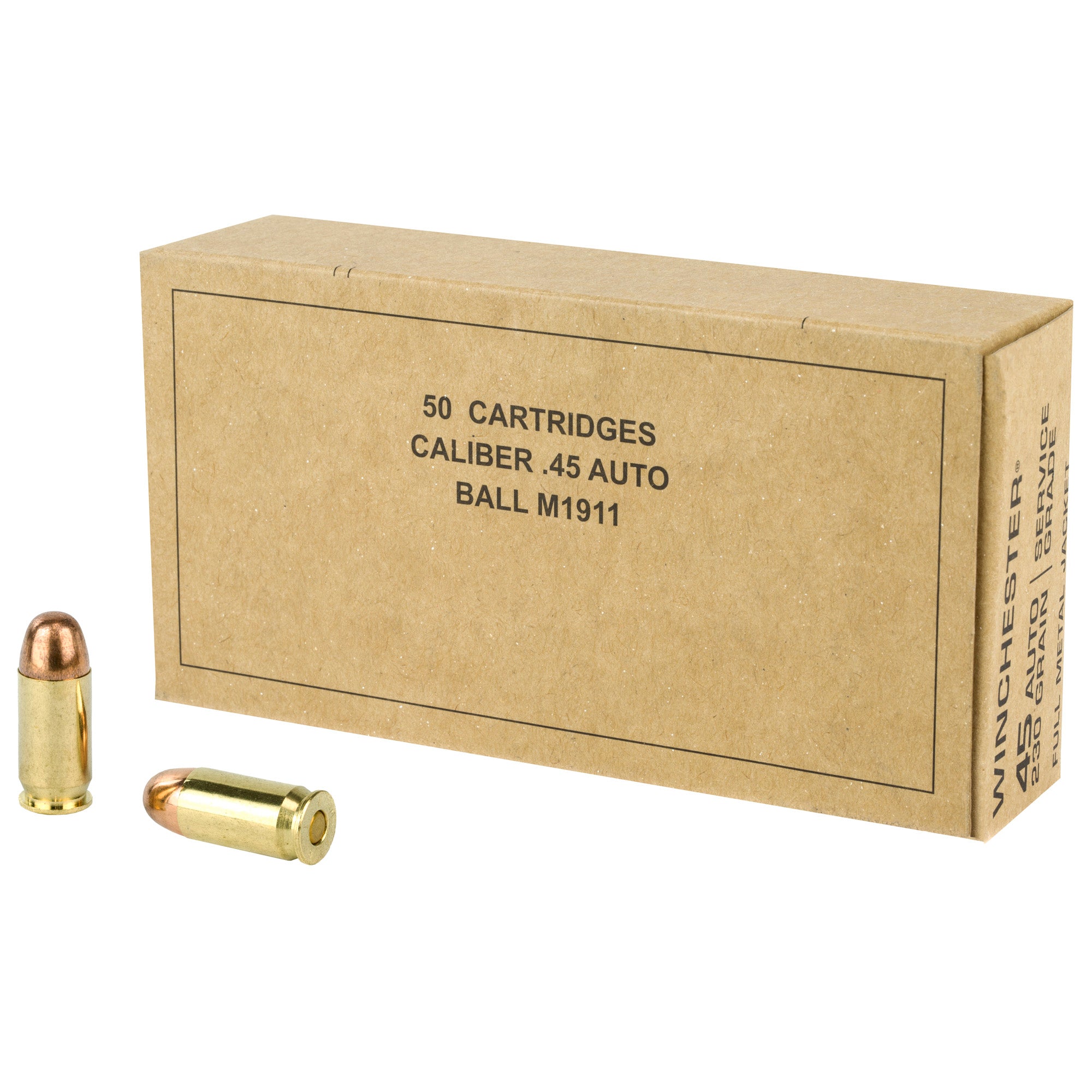 Winchester Service Grade M1911  45 ACP 230 Grain Full Metal Jacket(FMJ)