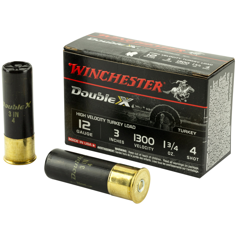 Winchester Double X High Velocity Turkey 12 Gauge 3" 1 3/4 oz #4 Shot