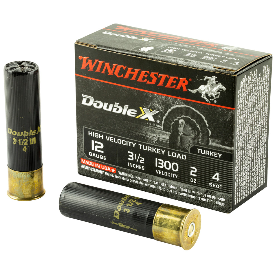 Winchester Double X High Velocity Turkey 12 Gauge 3 1/2" 2 oz #4 Shot
