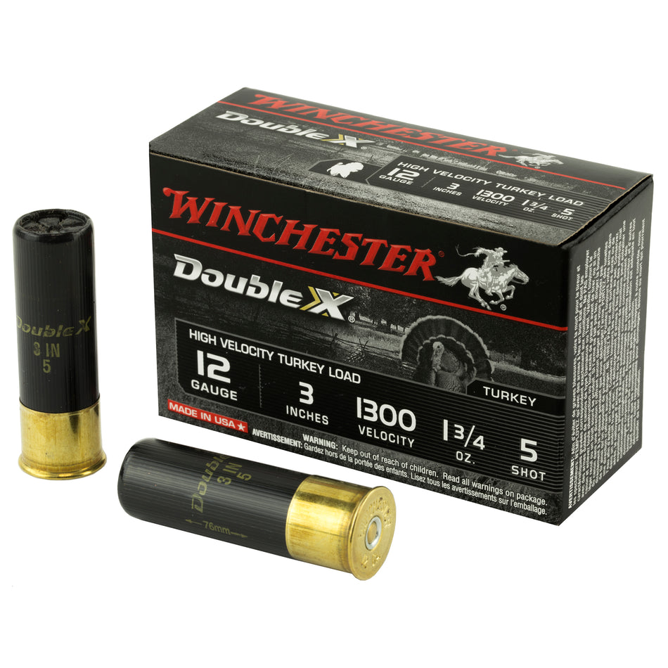 Winchester Double X High Velocity Turkey 12 Gauge 3" 1 3/4 oz #5 Shot