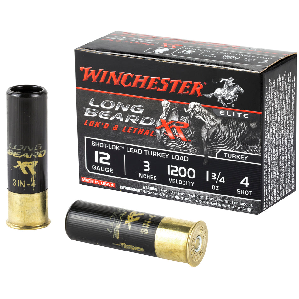 Winchester Long Beard XR Shot-Lok 12 Gauge 3" 1 3/4 oz #4 Shot