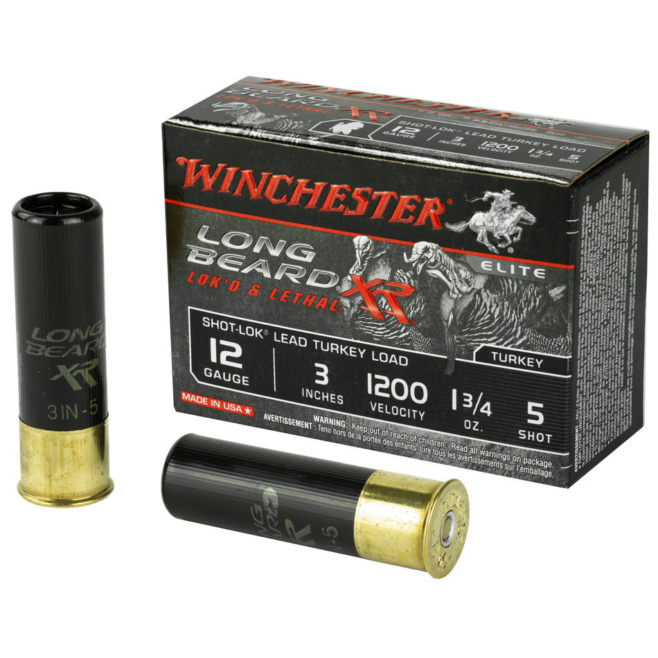 Winchester STLB1235 Long Beard XR Shot-Lok 12 Gauge 3" 1-3/4oz #5 1200 fps