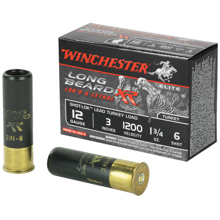 Winchester Long Beard XR Shot-Lok with Plated Lead Shot Turkey 12 Gauge 3 in 1-3/4 oz #6