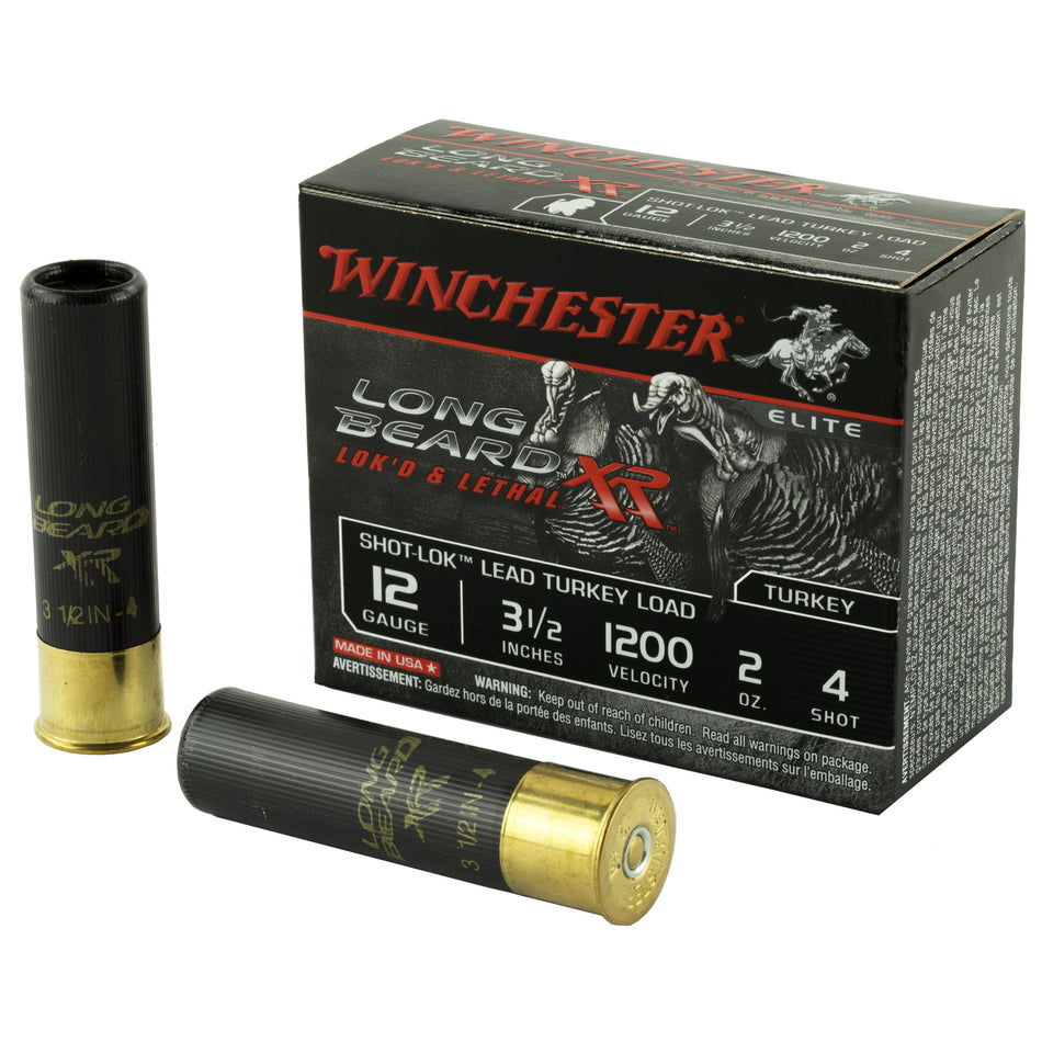Winchester Long Beard XR Shot-Lok 12 Gauge 3 1/2" 2 oz #4 Shot