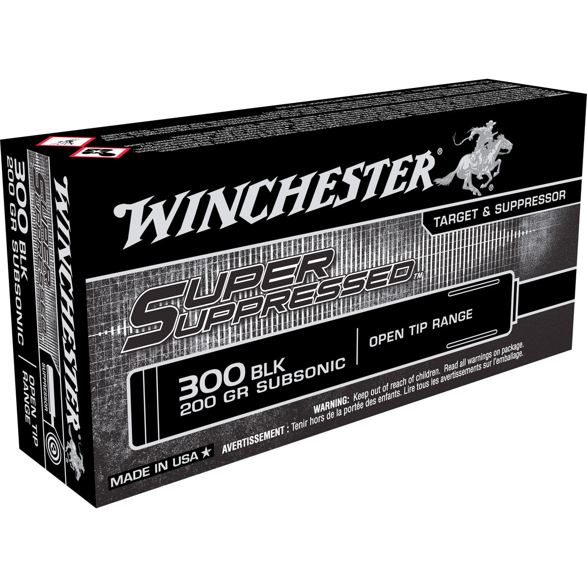 Winchester .300 AAC Blackout Super Suppressed 200gr OTM Ammo