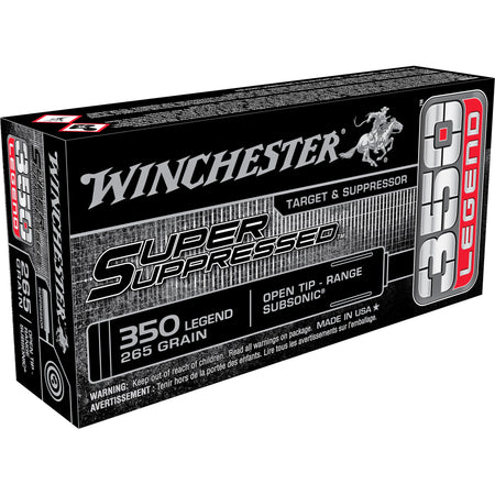 Winchester.350 Legend Super Suppressed 255gr Open Tip Range Ammo