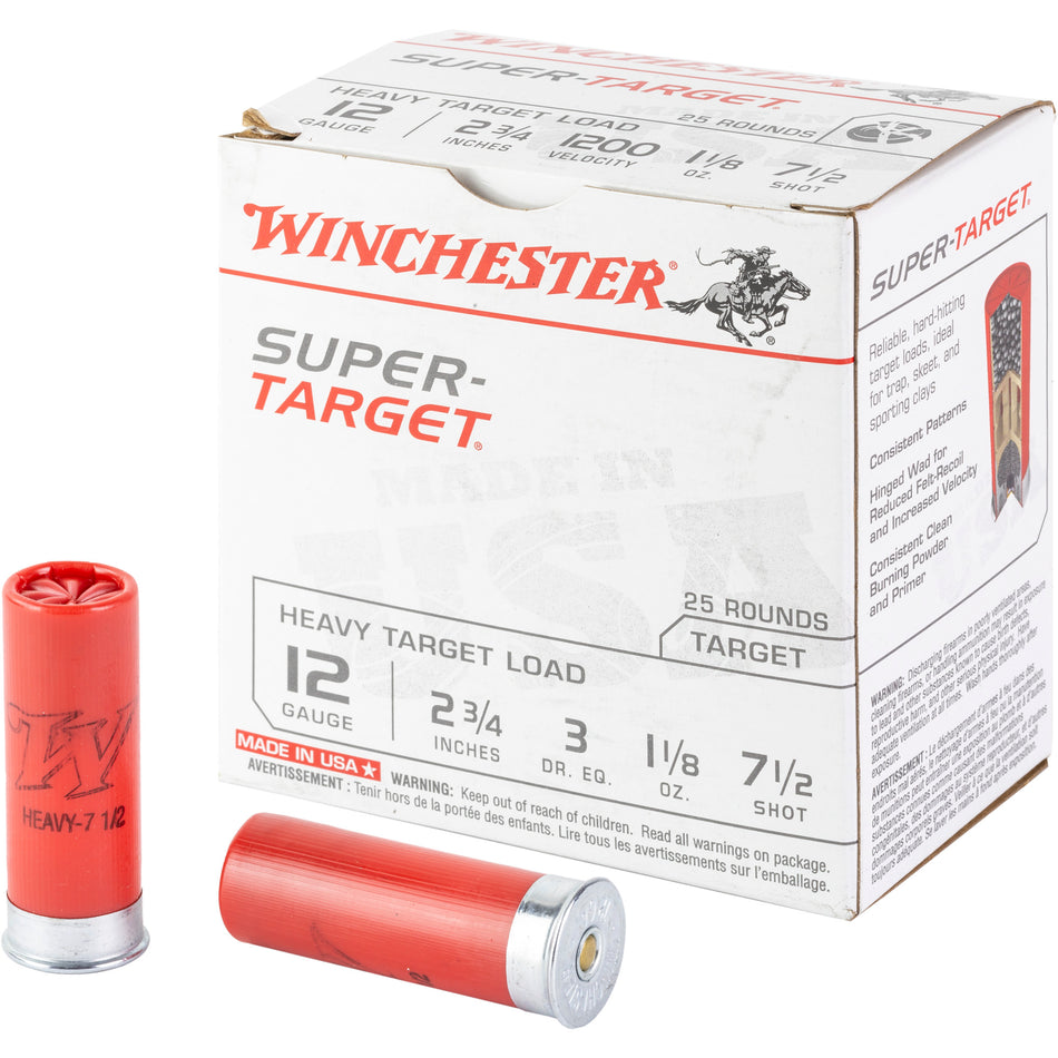 Winchester Super Target Heavy Load 12 Gauge 2.75'' 1 1/8 oz #7.5 Shot