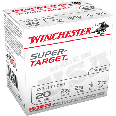 Winchester Super Target 20 Gauge 2.75'' 7/8 oz #7.5 Shot