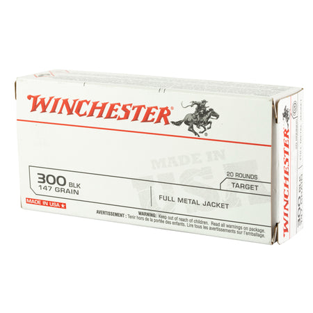 Winchester .300 AAC Blackout 147gr FMJ Ammo
