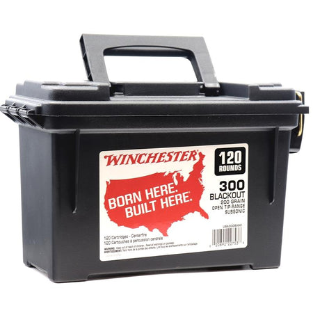 Winchester .300 AAC Blackout BORN HERE BUILT HERE Recreational Shooting 200gr FMJ Ammo