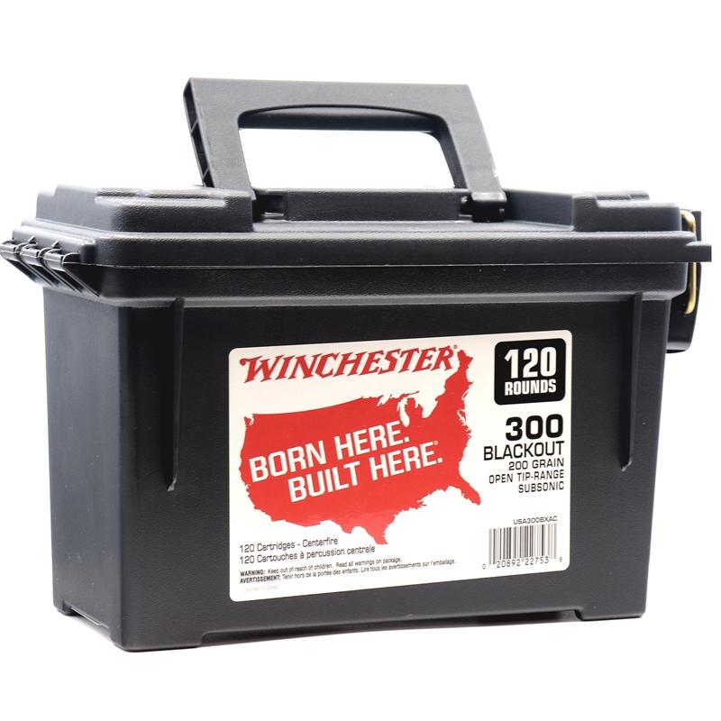 Winchester .300 AAC Blackout BORN HERE BUILT HERE Recreational Shooting 200gr FMJ Ammo