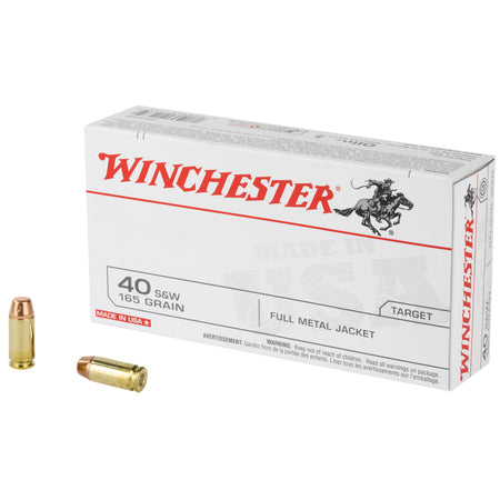 Winchester .40 S&W 165gr FMJ Ammo
