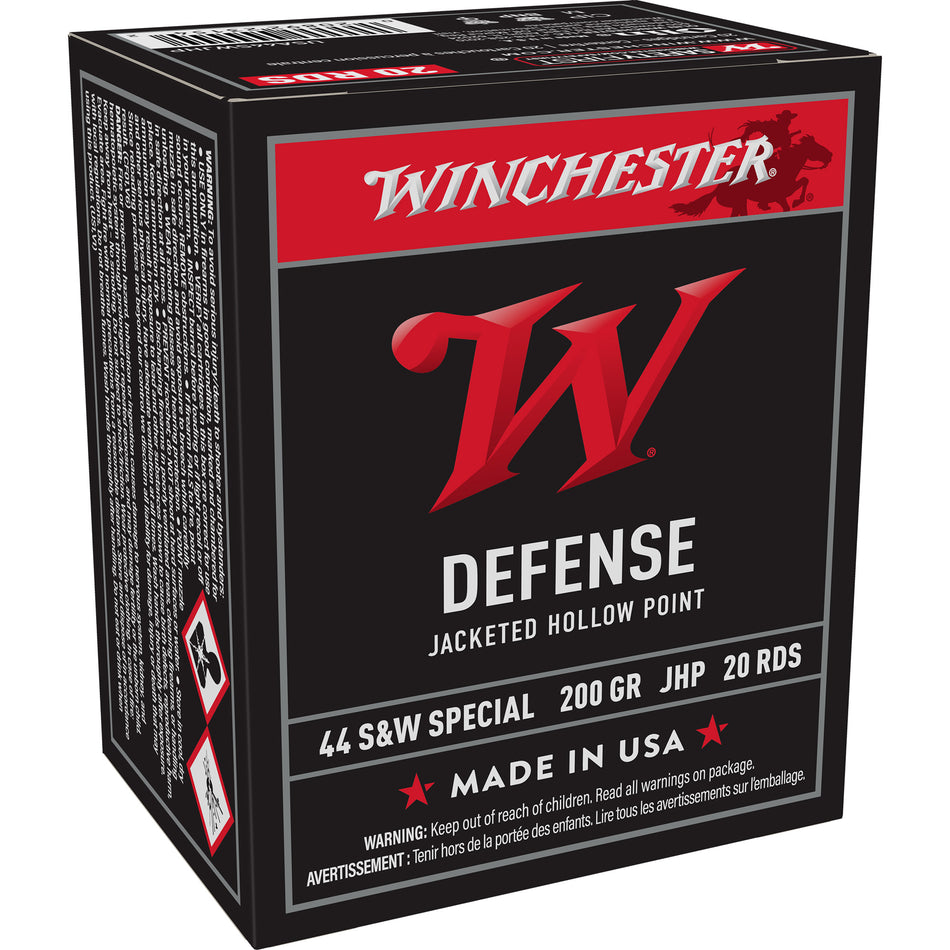Winchester .44 S&W Special USA WHITE BOX 200gr JHP Ammo