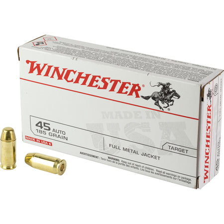 Winchester .45 Auto 185gr FMJ Ammo