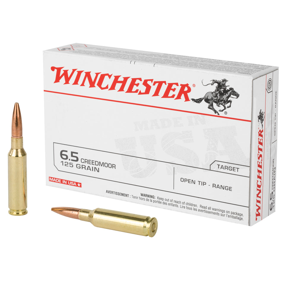 Winchester 6.5 Creedmoor 125gr Open Tip Range Ammo