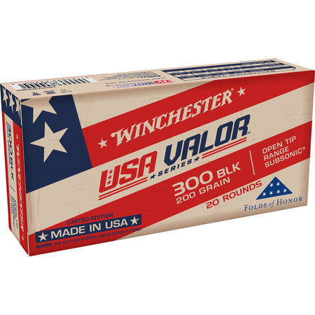 Winchester .300 AAC Blackout USA VALOR 200gr OTM Ammo