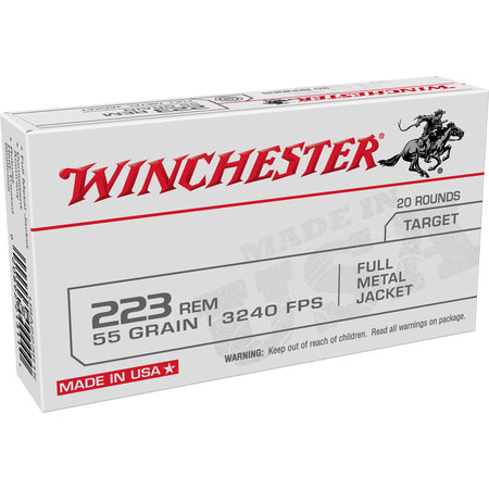 Winchester .223 Remington USA 55gr FMJ Ammo