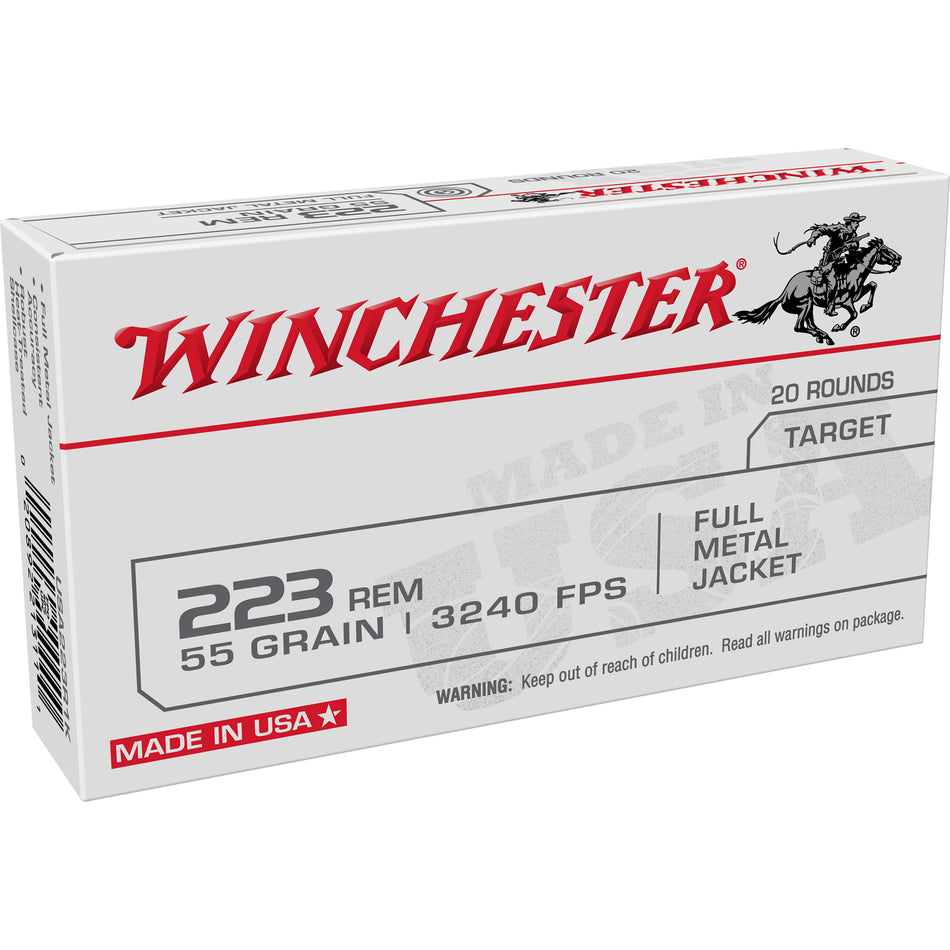 Winchester .223 Remington USA 55gr FMJ Ammo