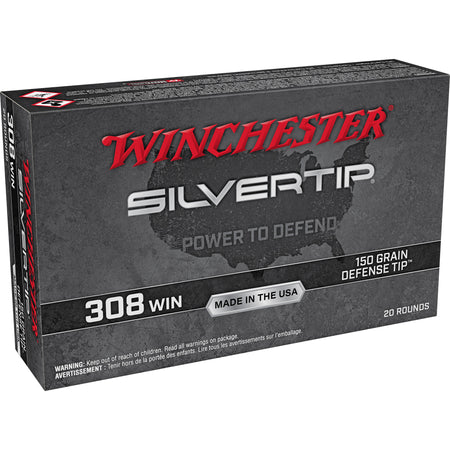 Winchester .308 Win / 7.62x51mm Silvertip 150gr PolyTip Ammo