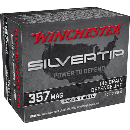 Winchester .357 Magnum Silvertip 145gr JHP Ammo