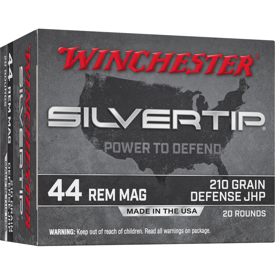Winchester .44 Magnum Silvertip 210gr JHP Ammo