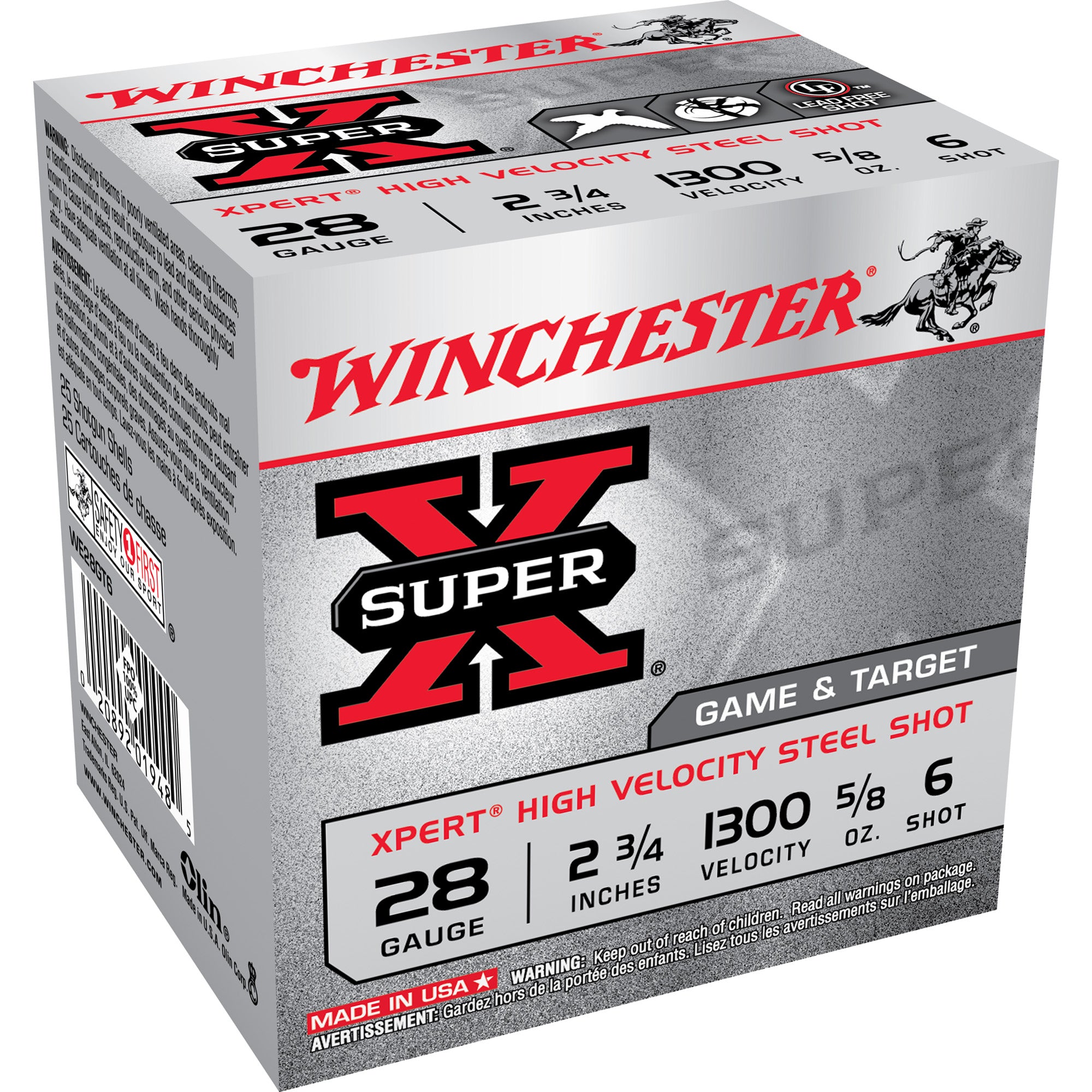 Winchester Super-X Xpert 28 Gauge 2 3/4" 5/8 oz #6 Shot