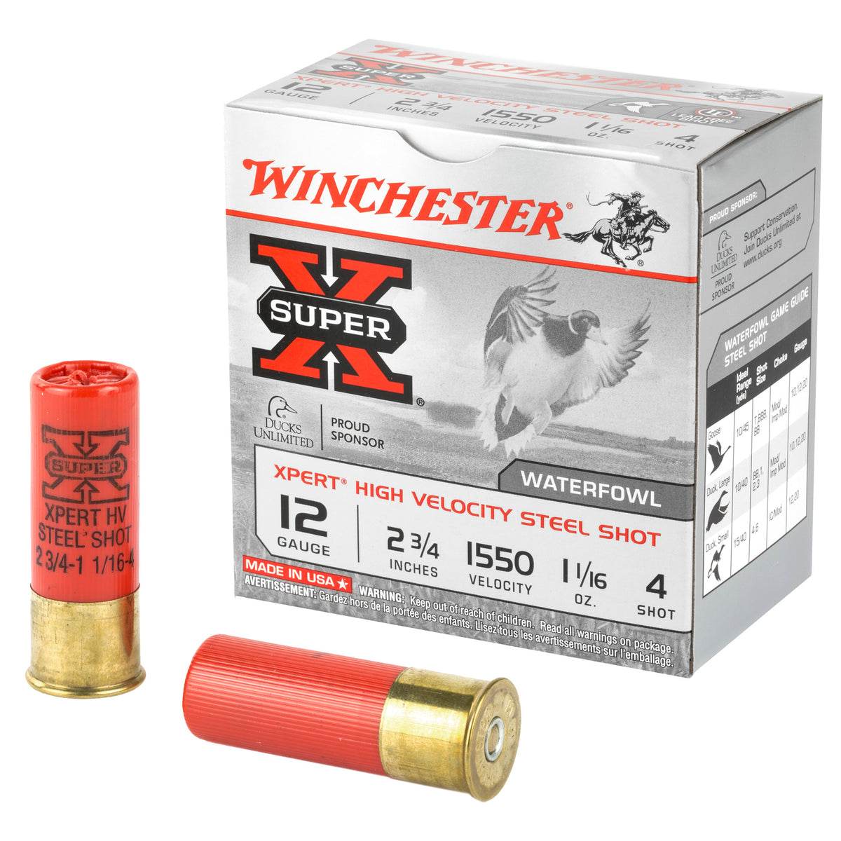 Winchester Super-X Xpert 12 Gauge 2 3/4" 1 1/16 oz #4 Shot