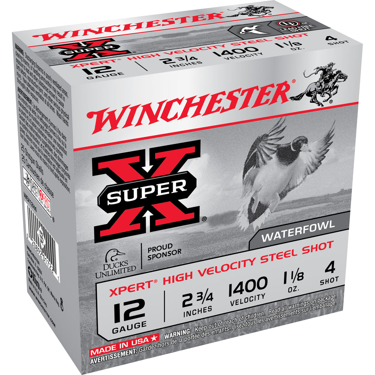 Winchester Super-X Xpert 12 Gauge 2 3/4" 1 1/8 oz #4 Shot