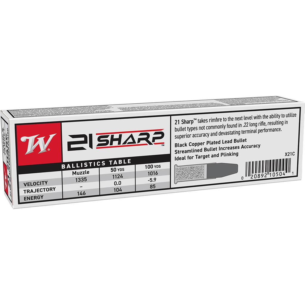 Winchester .21 Sharp Game & Target 37gr Solid Ammo