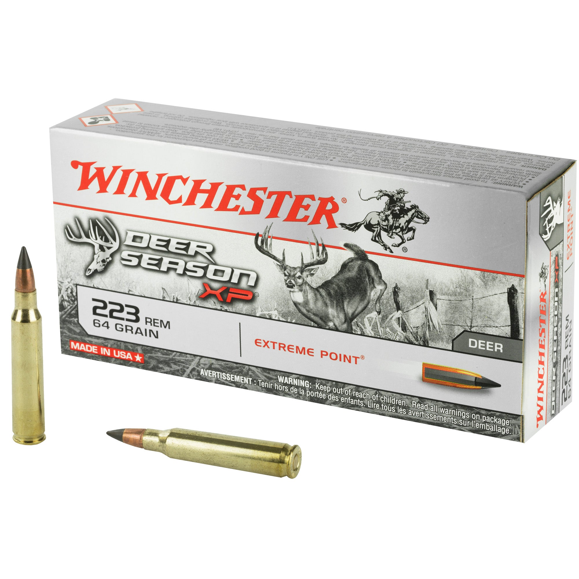 Winchester .223 Remington Deer Season XP 64gr Extreme Point Ammo