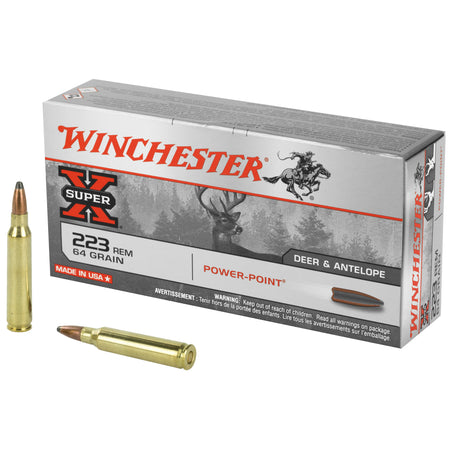 Winchester .223 Remington Super-X 64gr JSP Ammo