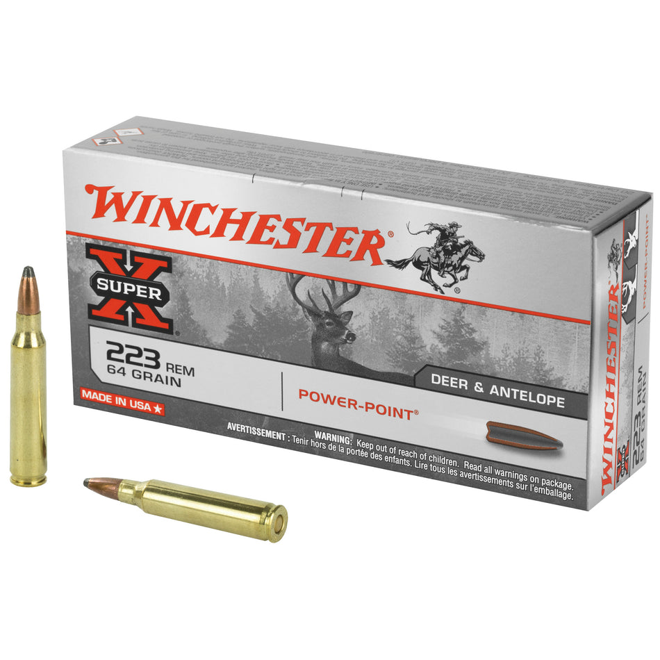Winchester .223 Remington Super-X 64gr JSP Ammo