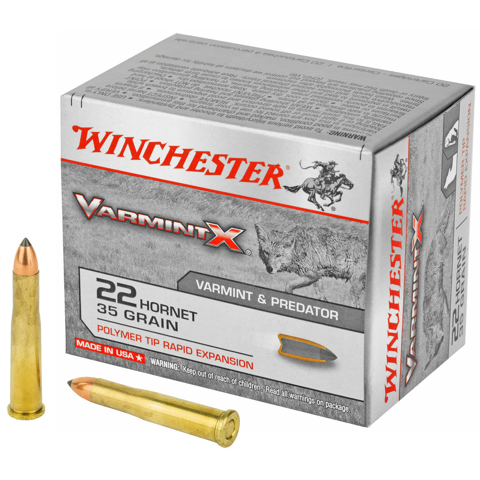 Winchester .22 Hornet Varmint X 35gr PolyTip Ammo