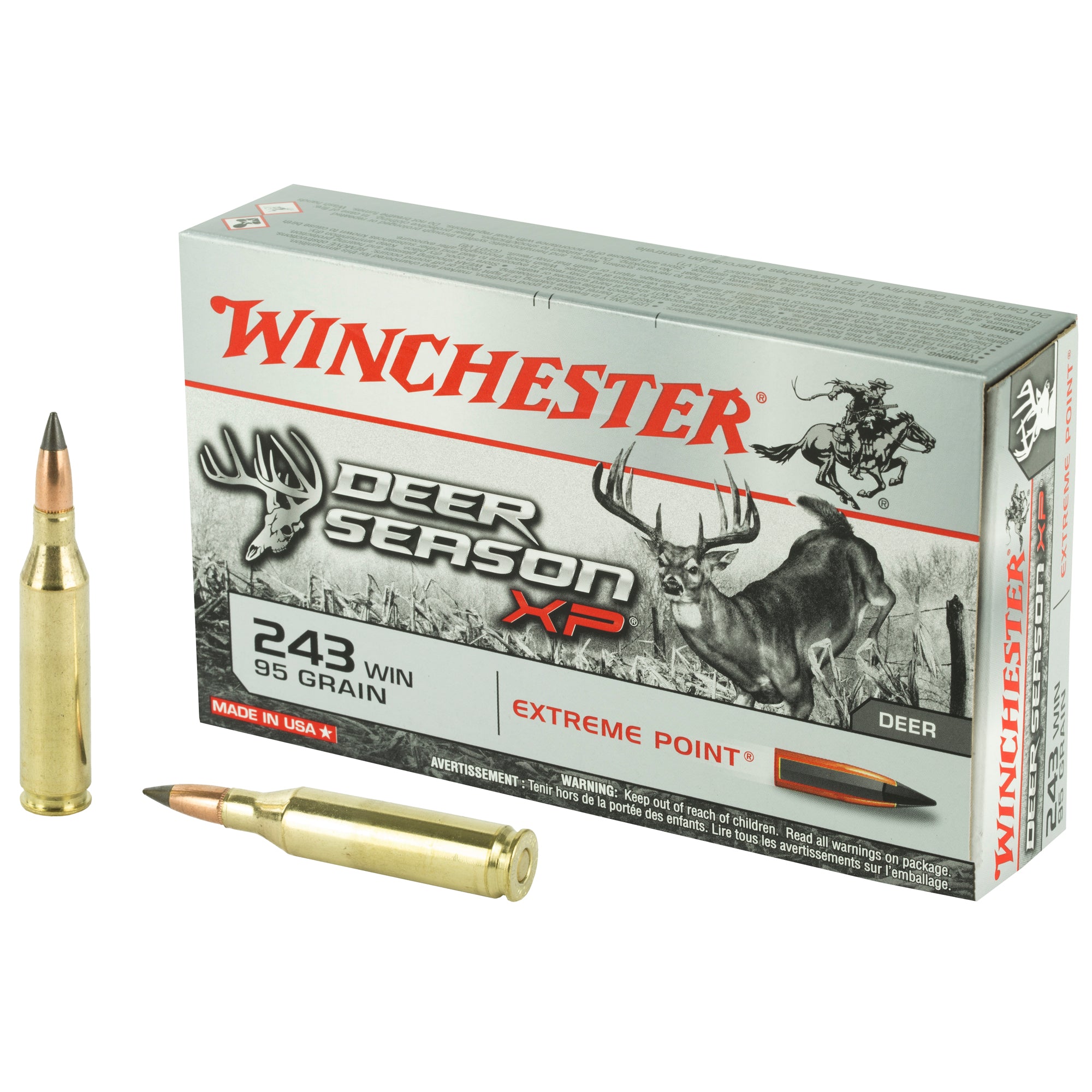 Winchester .243 Winchester Deer Season 95gr XP Ammo