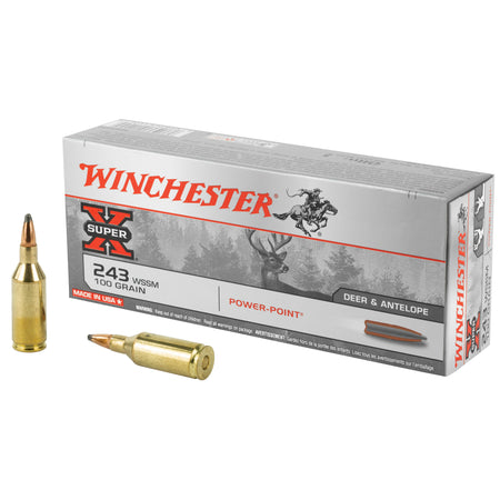 Winchester .243 WSSM Super-X 100gr JSP Ammo