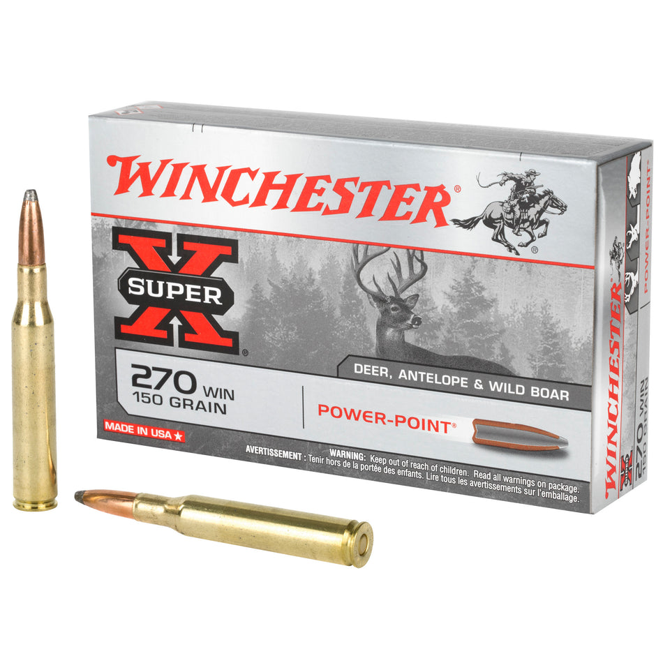 Winchester .270 Win Super-X 150gr PP Ammo
