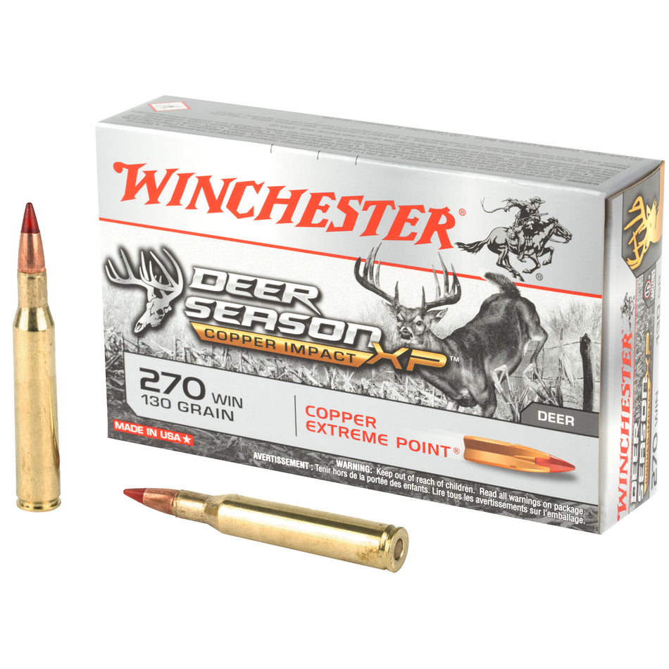 Winchester .270 Win Copper Impact 130gr Copper Extreme Point Ammo