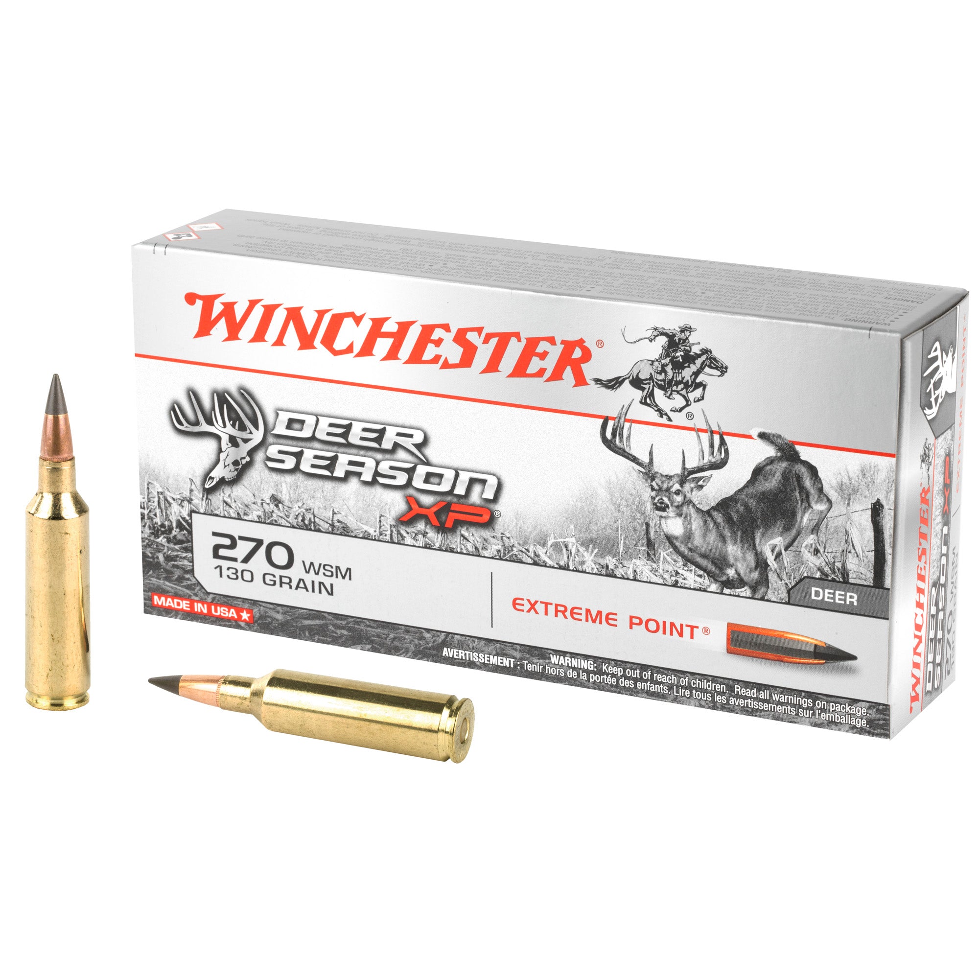 Winchester .270 WSM Deer Season XP 130gr PolyTip Ammo