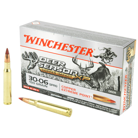 Winchester  .30-06 Springfield Copper Impact 150gr Copper Extreme Point Lead-Free Ammo
