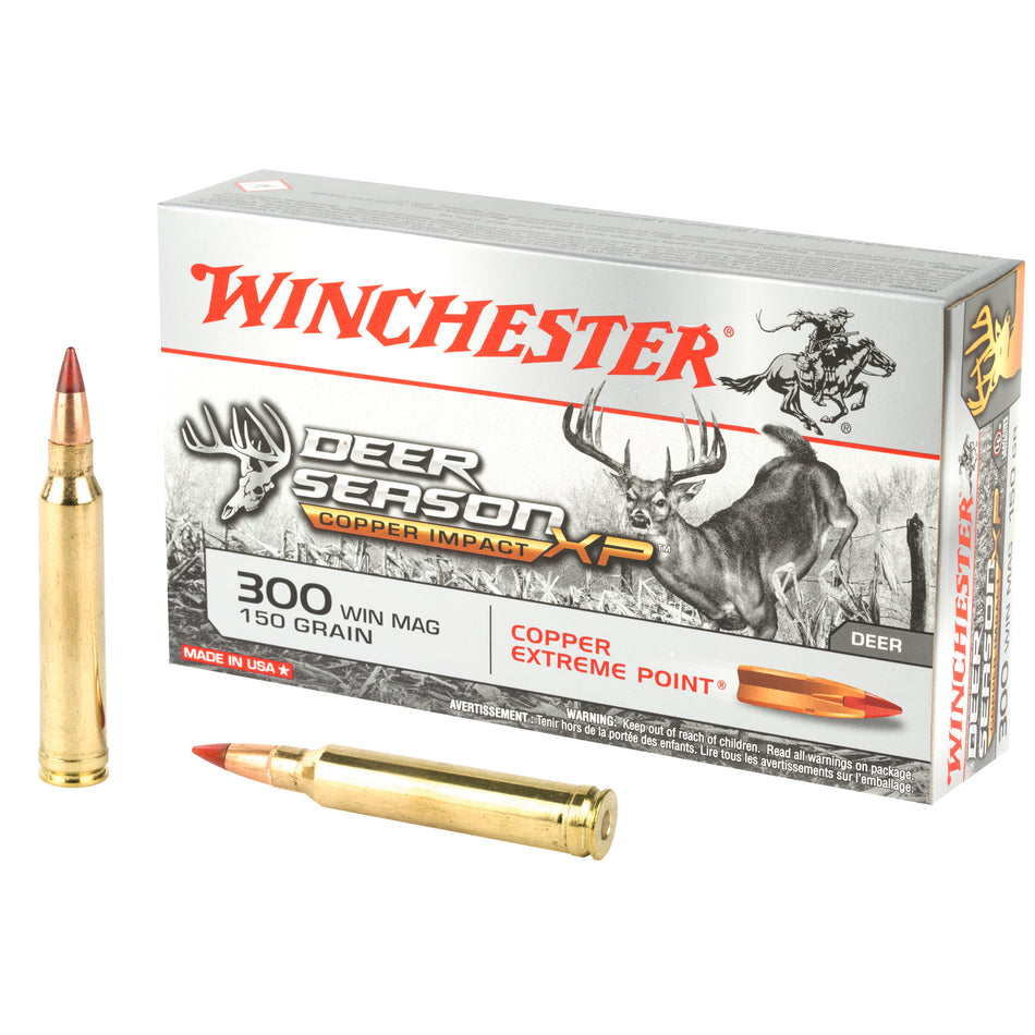 Winchester .300 Win Mag Deer Season XP Copper Impact 150gr Copper Extreme Point Ammo