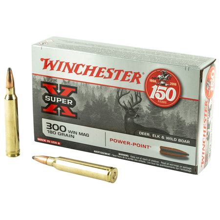 Winchester .300 Winchester Mag Super-X Power-Point 180gr JSP Ammo
