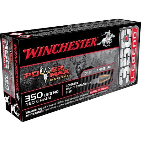 Winchester .350 Legend Power Max 160gr Bonded Rapid Expansion PHP Ammo